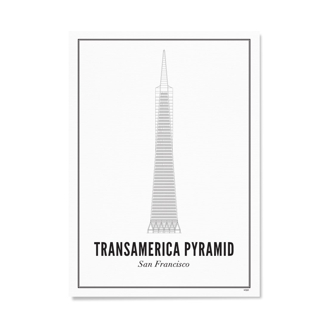 Affiches de San Francisco - Transamerica Pyramid | WIJCK.